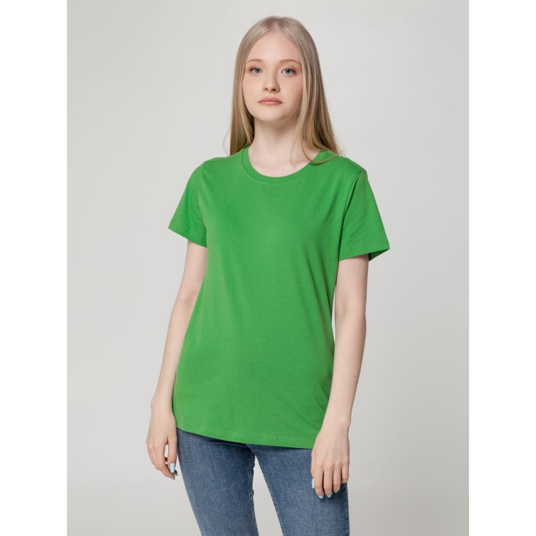 Футболка женская T-bolka Lady ярко-зеленая, S