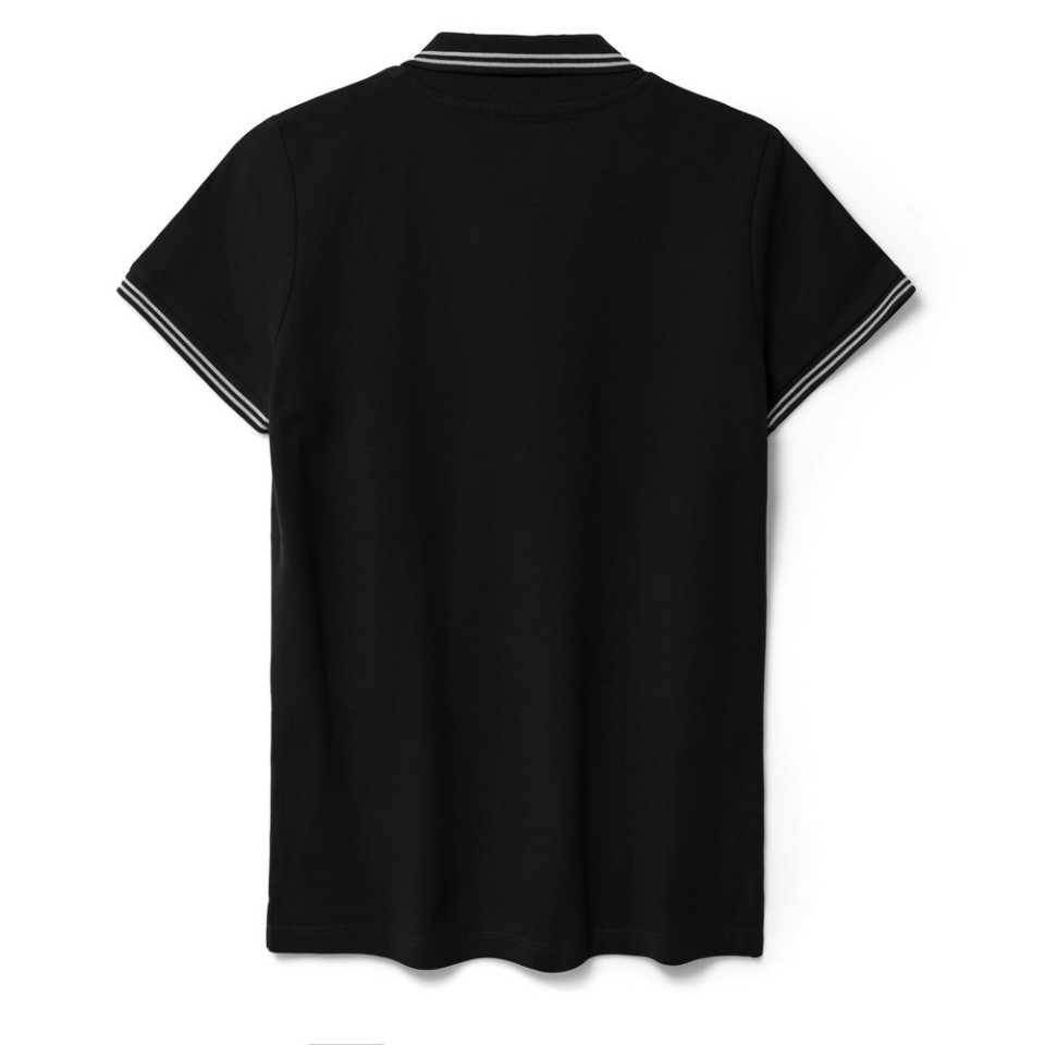 Рубашка поло женская Virma Stripes Lady, черная, L