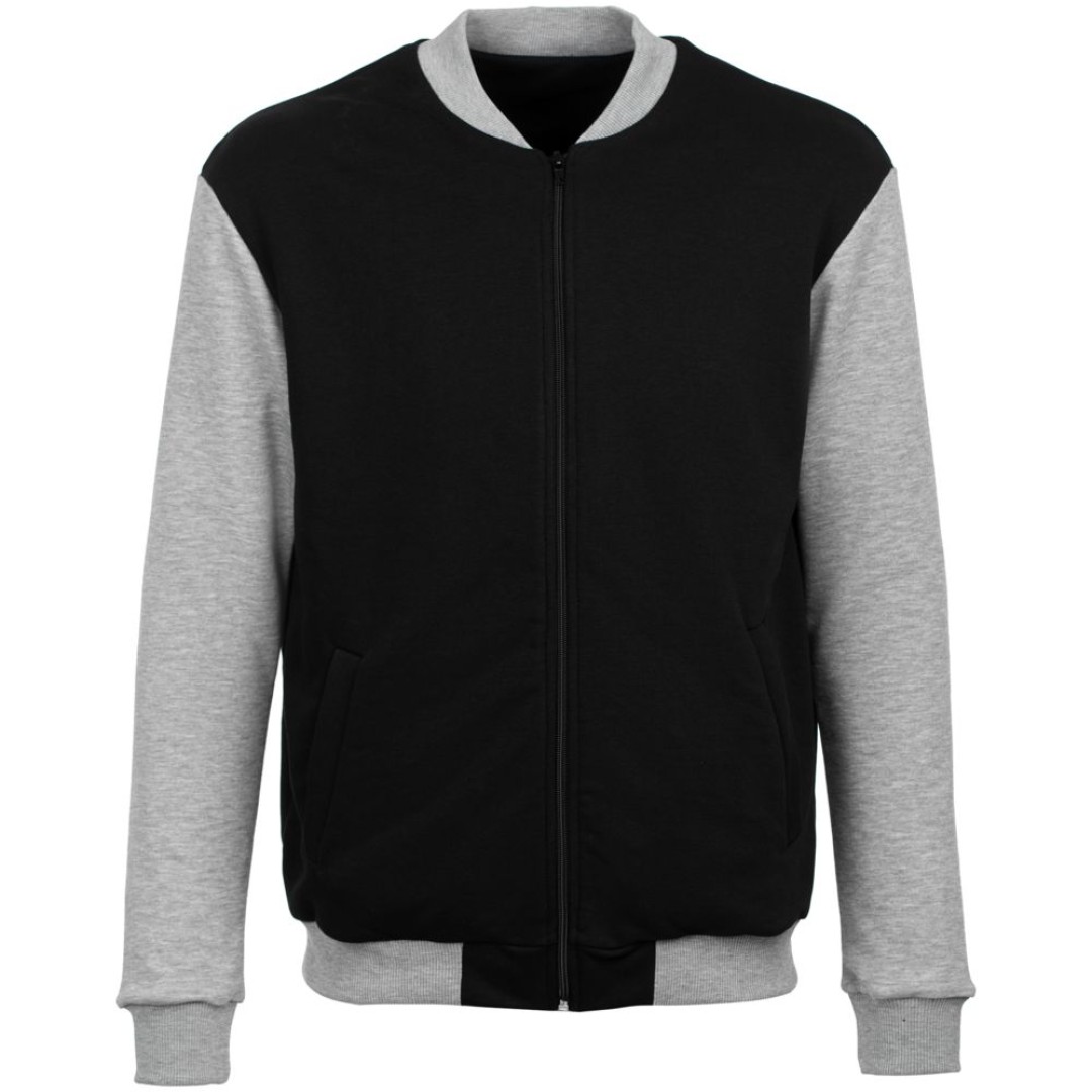 Бомбер College черный, XL