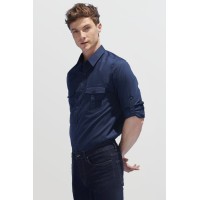 Рубашка мужская Burma Men темно-синяя, S