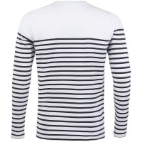 Футболка мужская с длинным рукавом Matelot LSL Men, белая с темно-синим, 3XL