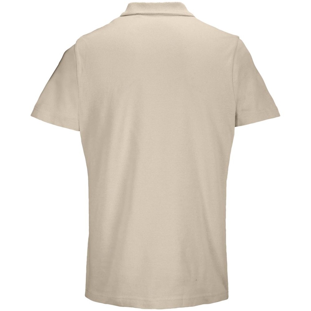 Рубашка поло унисекс Pulse, бежевая (льняная), размер L