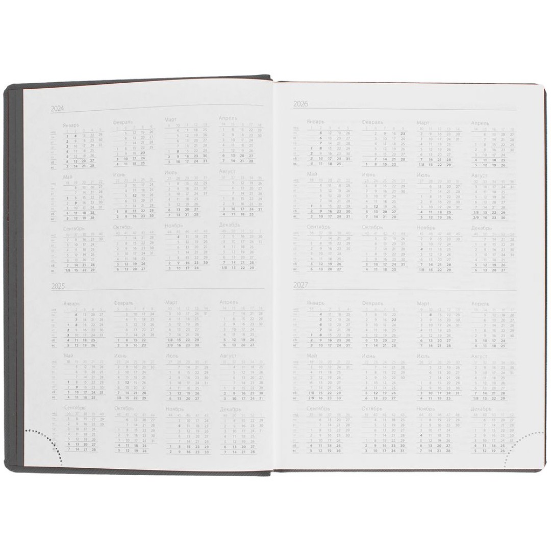 Ежедневник Mobile на заказ, недатированный, черно-красный