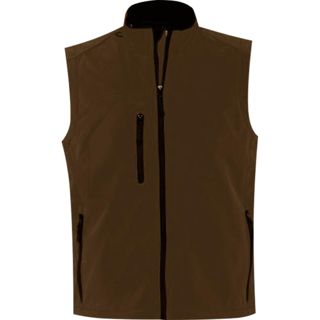 Жилет мужской софтшелл Rallye Men шоколадно-коричневый, 3XL