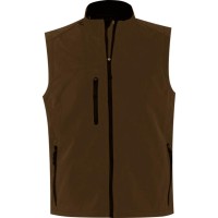 Жилет мужской софтшелл Rallye Men шоколадно-коричневый, 3XL