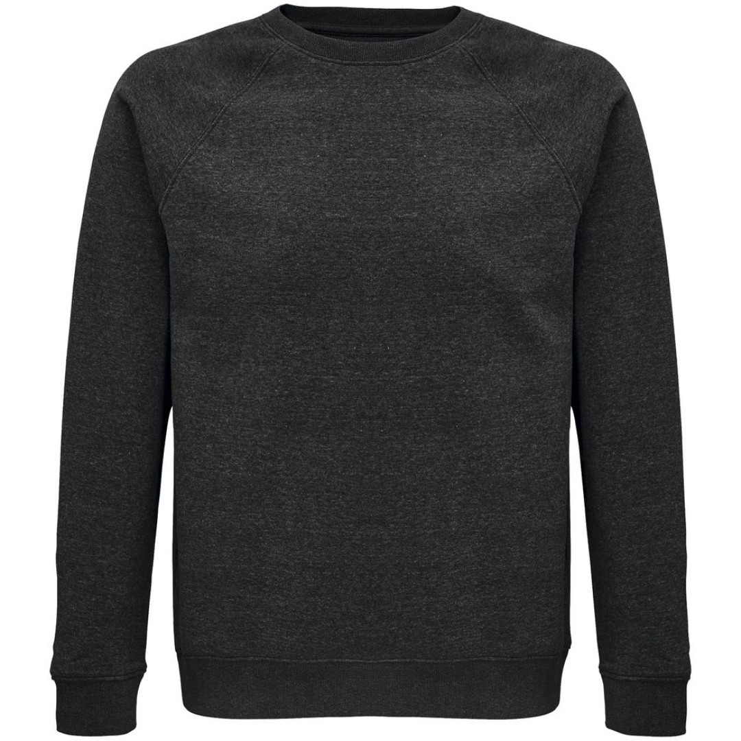 Свитшот унисекс Space, черный меланж, XXL