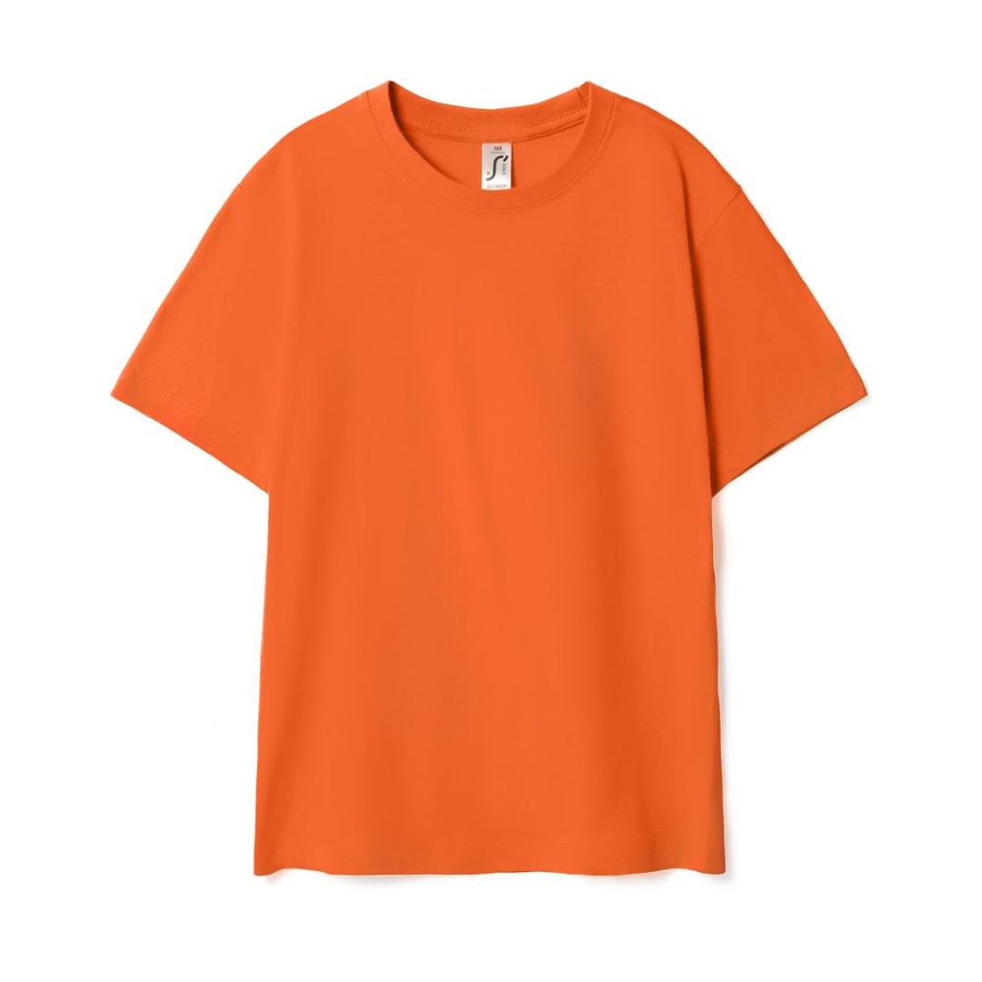 Футболка детская Regent Kids 150 оранжевая, на рост 118-128 см (8 лет)