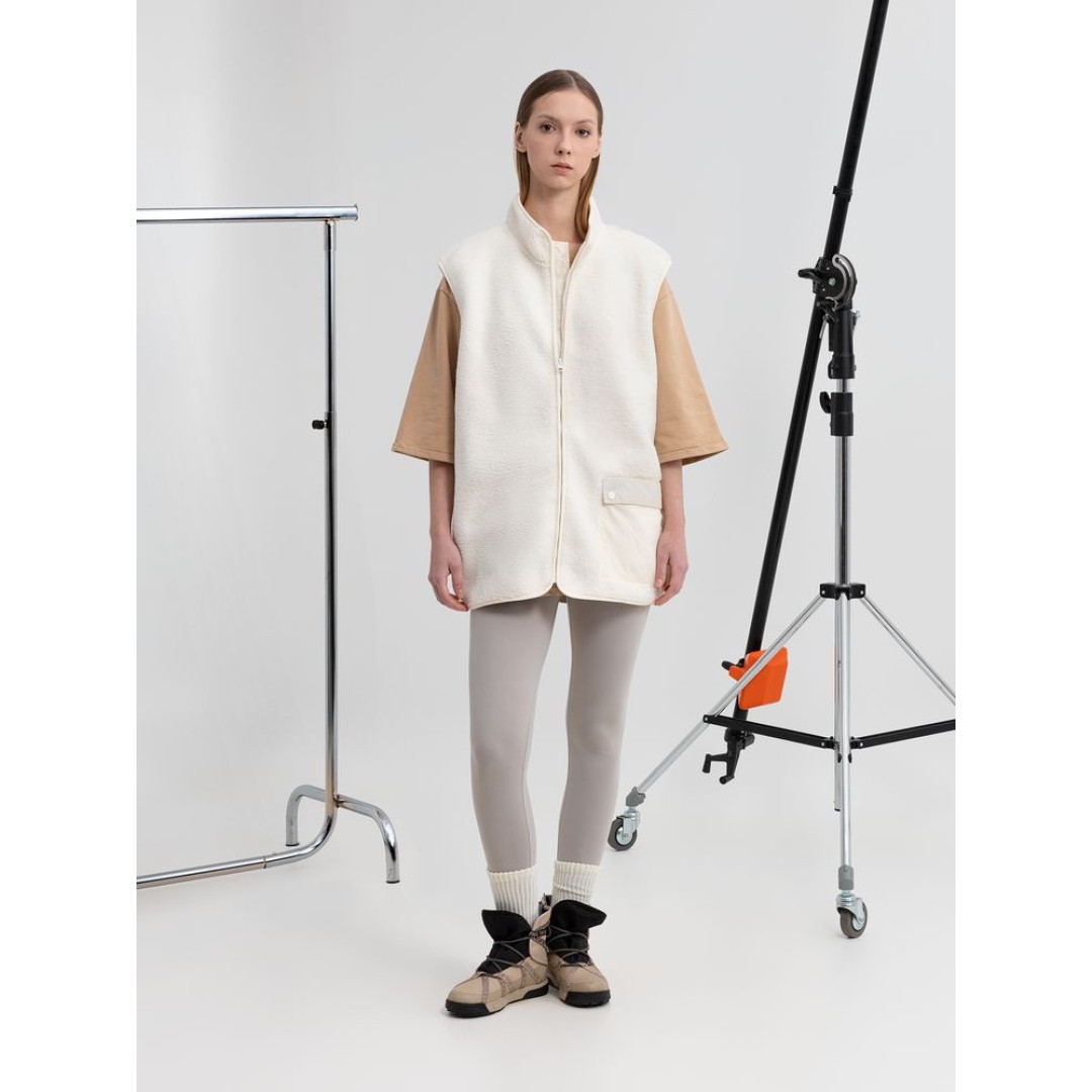 Жилет унисекс Oblako, молочно-белый