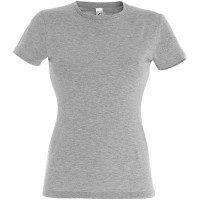 Футболка женская Miss 150 серый меланж, XXL