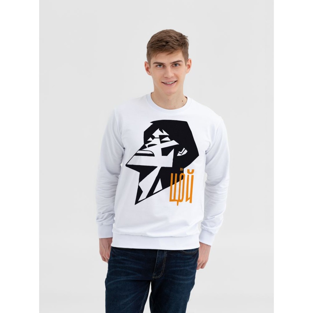Свитшот «Меламед. Виктор Цой», белый, S