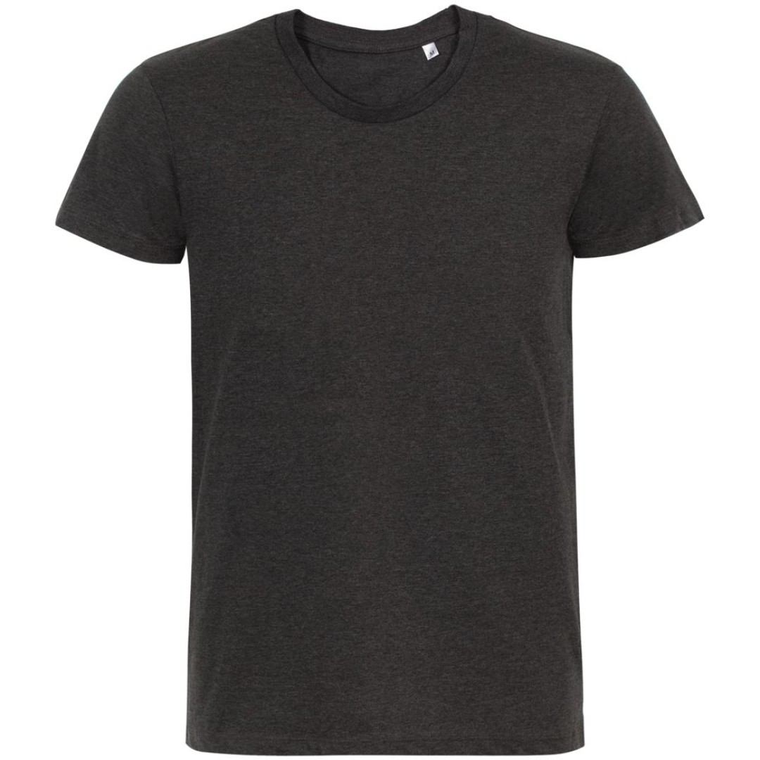 Футболка мужская приталенная Regent Fit черный меланж, S