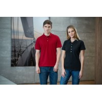 Рубашка поло мужская Sunset красная, S