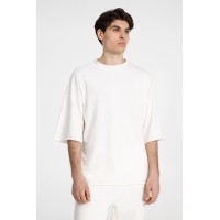 Футболка унисекс T1, молочно-белая, размер XS/S