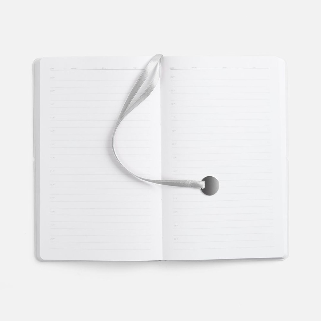 Ежедневник Waltz, недатированный, серебристый