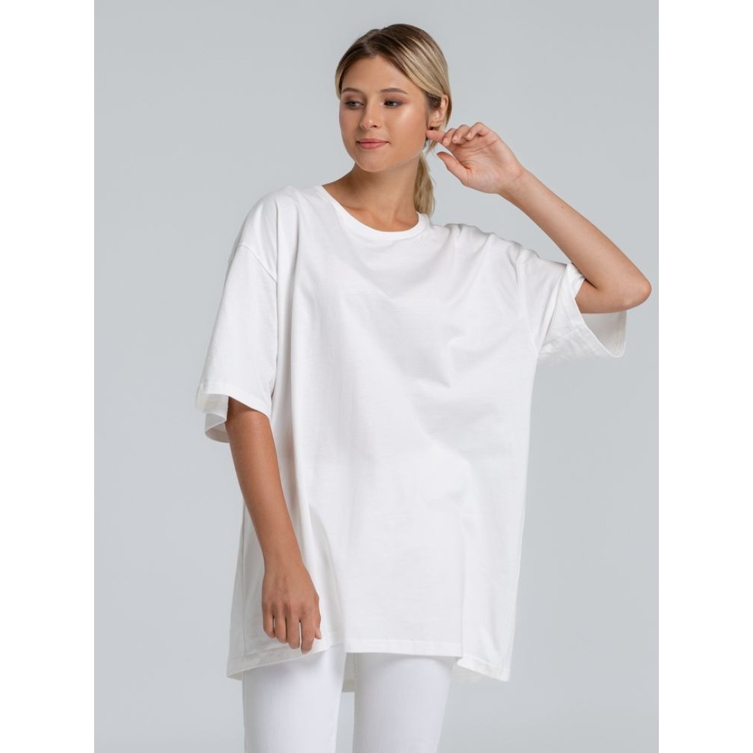 Футболка оверсайз «Чистая соль», молочно-белая, XS/S (44-46)