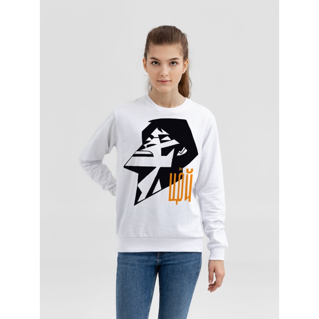 Свитшот «Меламед. Виктор Цой», белый, S