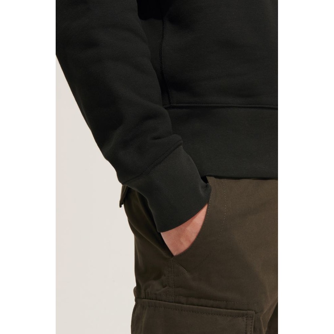 Свитшот унисекс Authentic, черный, размер S