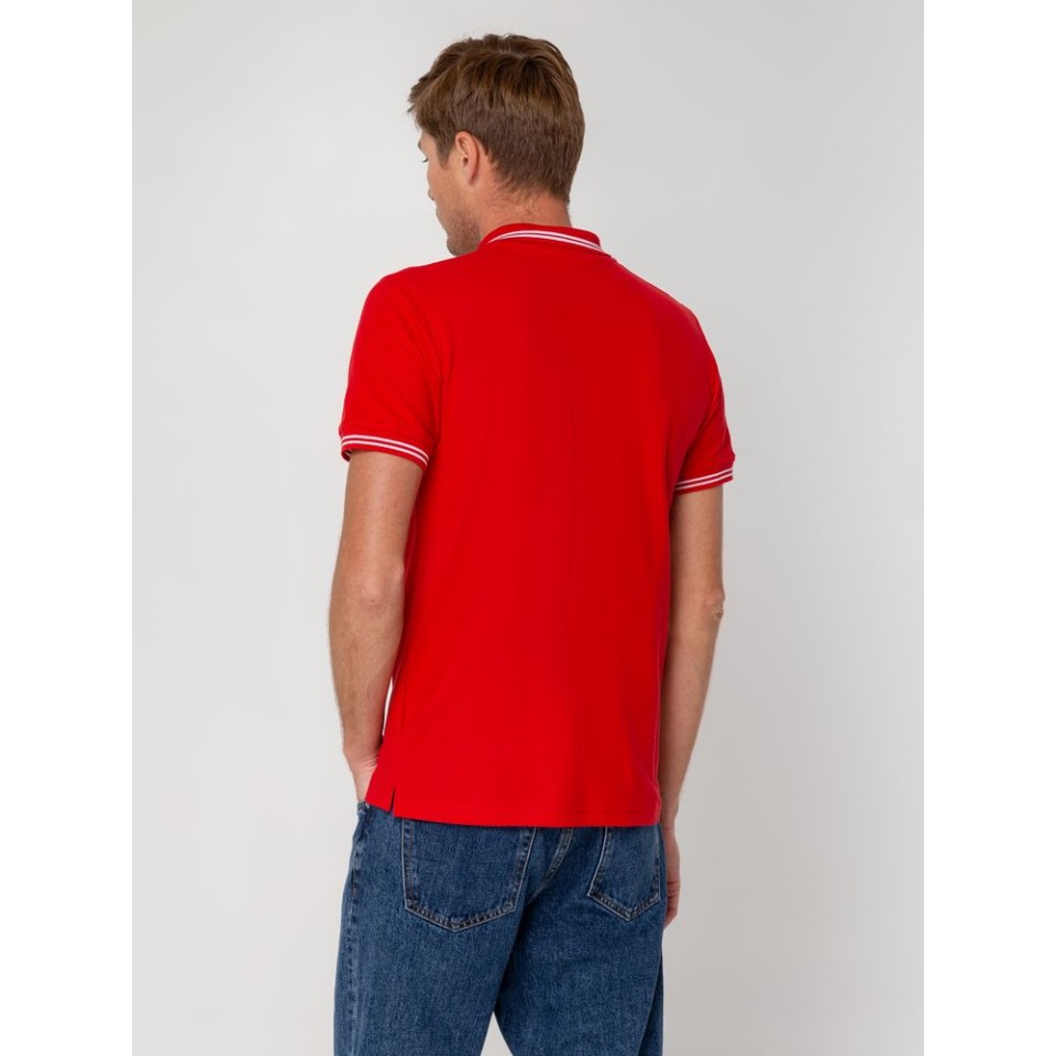 Рубашка поло Virma Stripes, красная, S