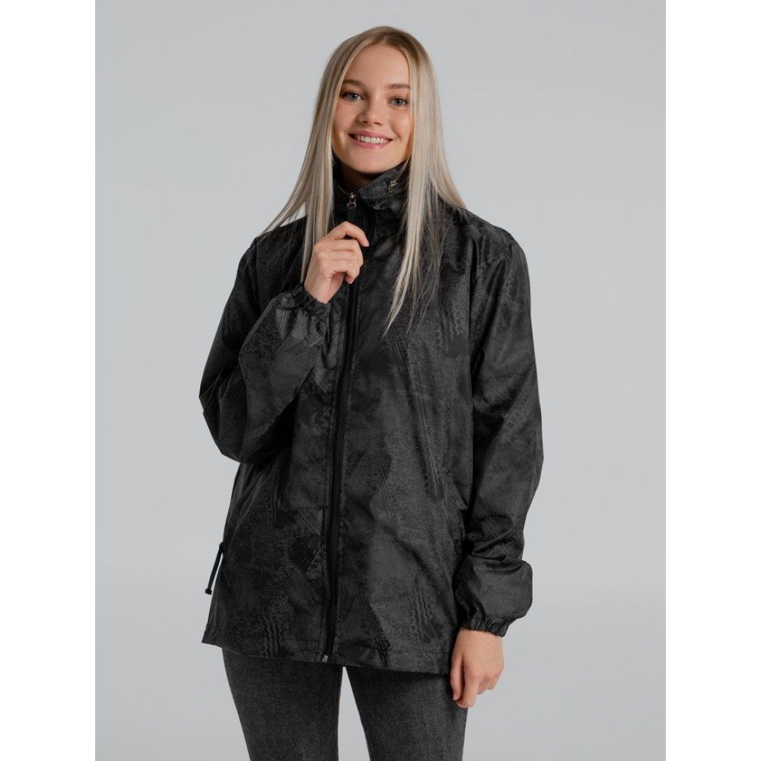 Ветровка светоотражающая Finvind темно-серая, XXS