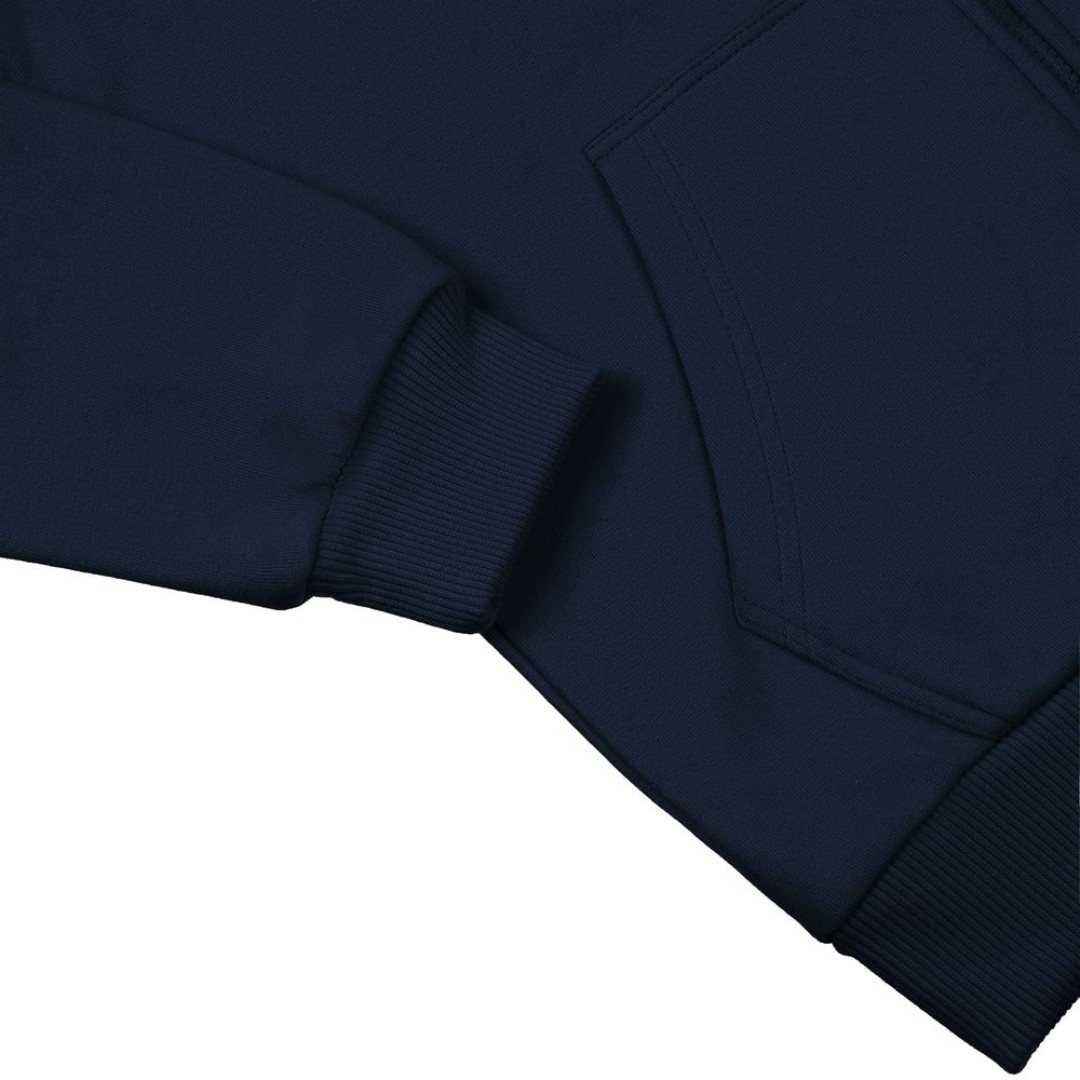 Толстовка на молнии с капюшоном Siverga Heavy 2.0, темно-синяя, размер M