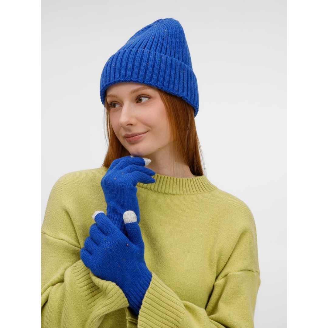 Перчатки сенсорные Spotti Senso, синие, размер S/M