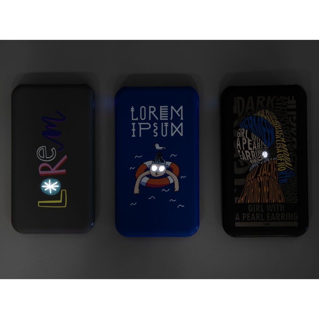 Аккумулятор Uniscend Starry с подсветкой, 5000 мАч, черный