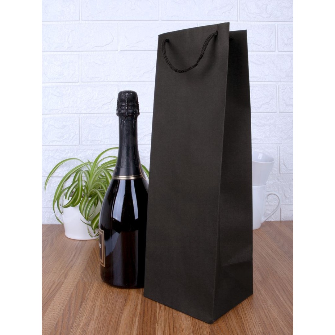 Пакет под бутылку Vindemia, черный