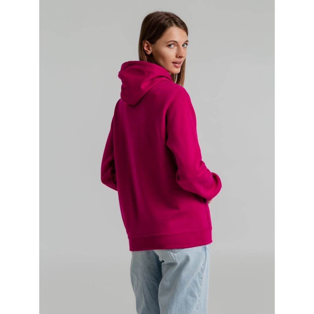 Толстовка с капюшоном Snake II ярко-розовая (фуксия), 3XL