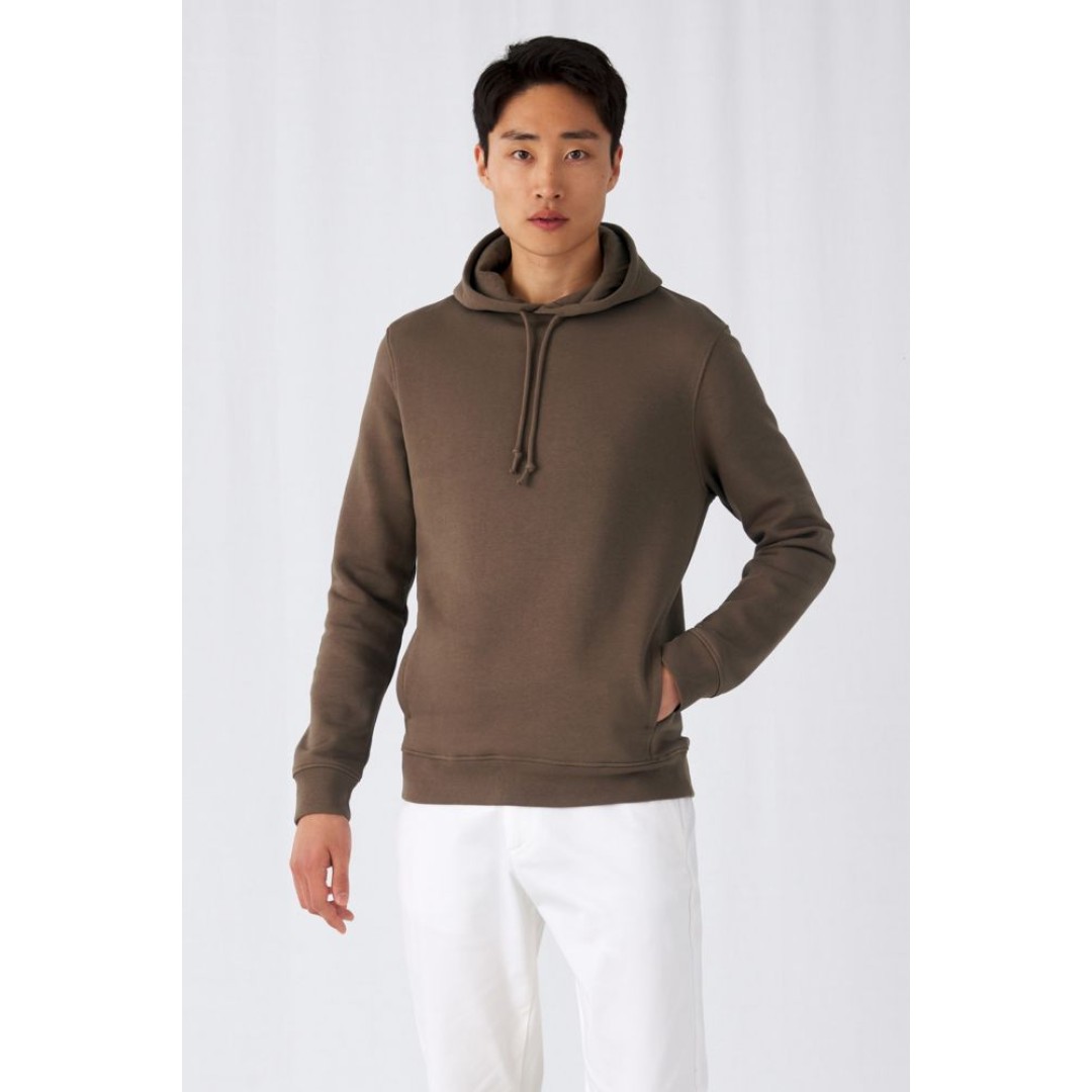 Толстовка с капюшоном унисекс BNC Inspire (Organic), желтая, L