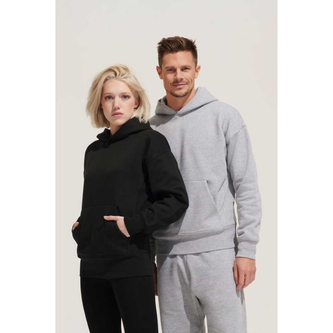 Худи оверсайз унисекс Origin, серый меланж