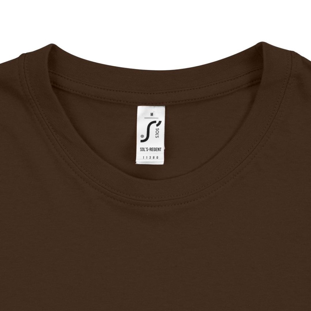 Футболка Regent 150 темно-коричневая (шоколад), L