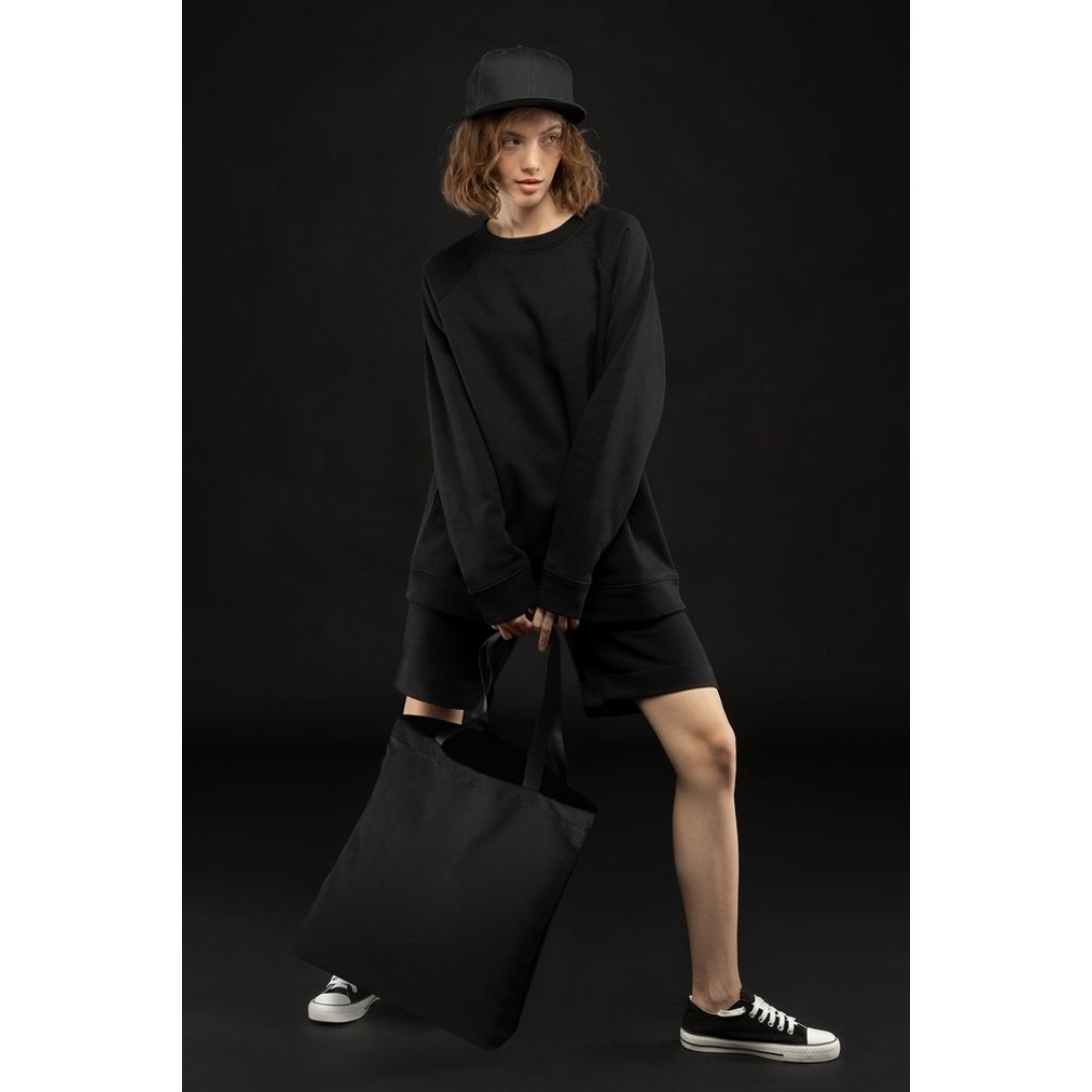 Шопер B5, черный с черными ручками