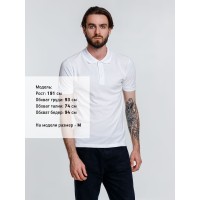 Рубашка поло мужская Adam, белая, размер L