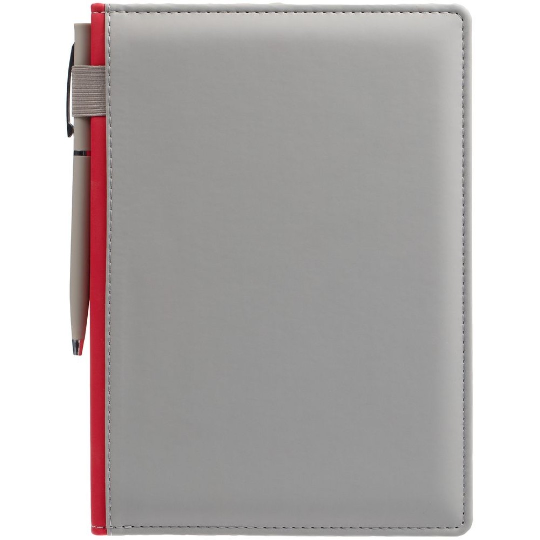 Ежедневник Spain Shall на заказ, недатированный, серый с красным