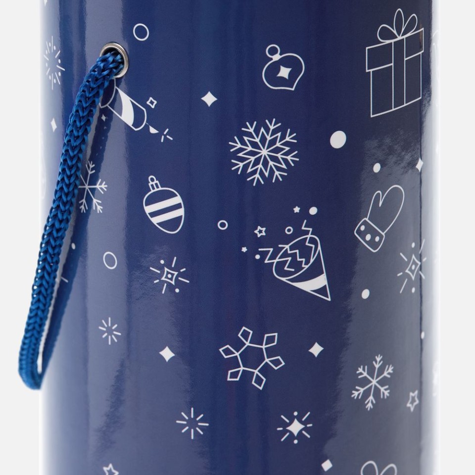 Тубус для бутылки Snowlace, синий