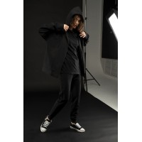 Толстовка унисекс H3, черная, размер XS/S