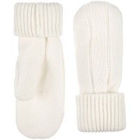 Варежки Knit Beat, белые (молочные), размер L/XL