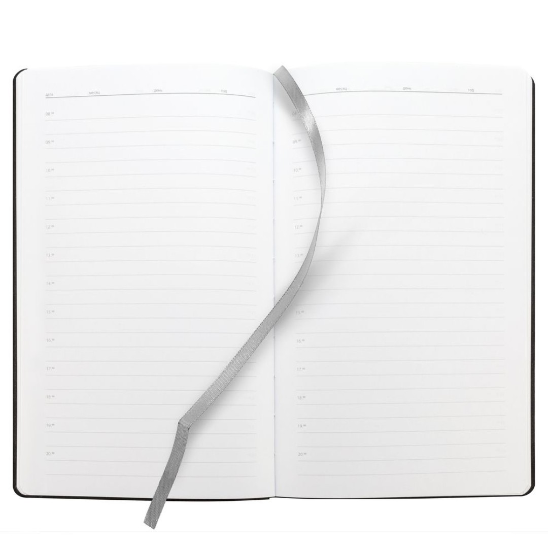 Ежедневник Knit, недатированный, темно-серый