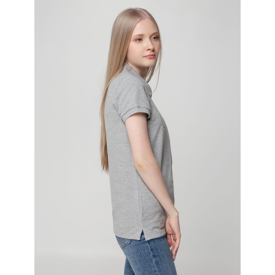 Рубашка поло женская Virma lady, серый меланж, размер 3XL