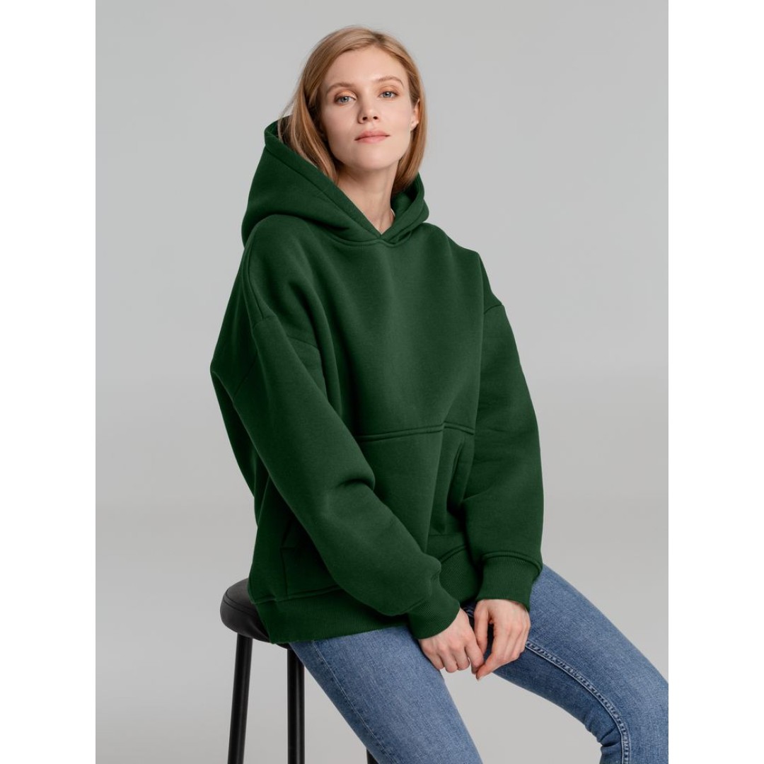 Худи Kulonga Oversize, темно-зеленое