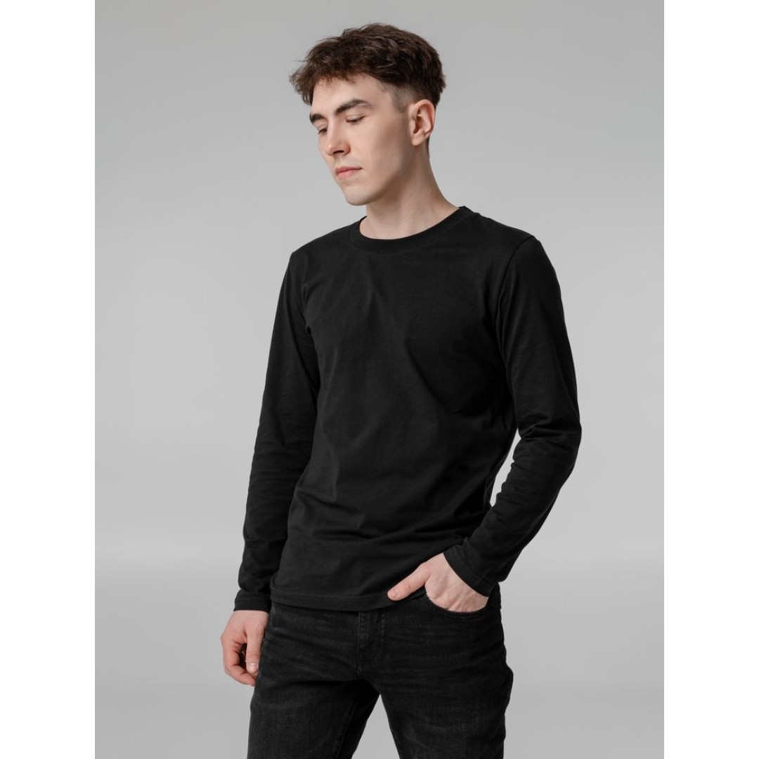 Футболка с длинным рукавом Lehta, черная, размер S