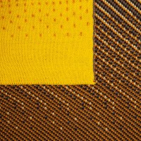 Плед Dreamshades, желтый с коричневым