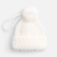 Подвеска на елку «Вьюжка», шапочка, белая