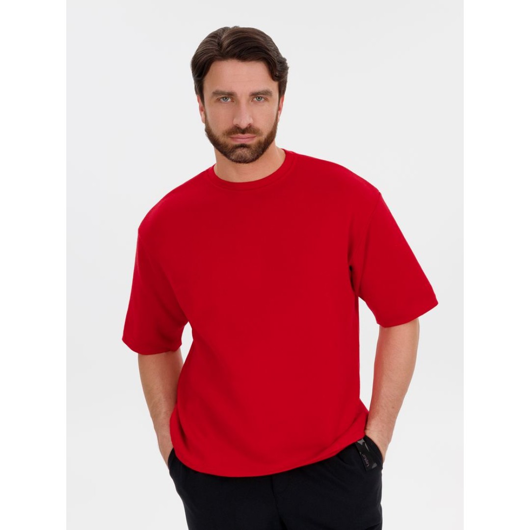 Джемпер с коротким рукавом Siluetti Volumica, красный, размер XS/S