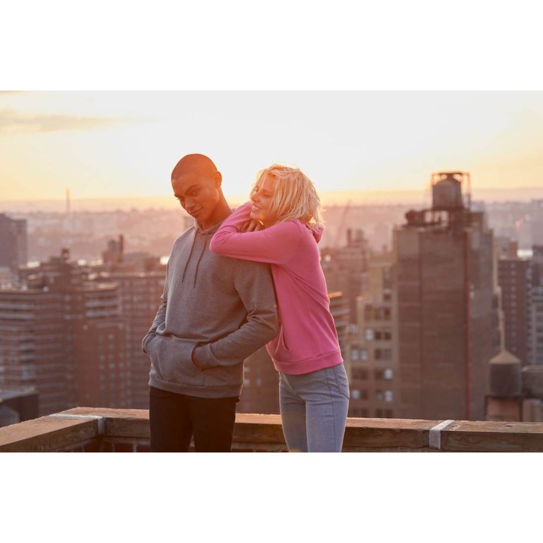 Толстовка с капюшоном женская Hoodie, серый меланж (антрацит), L