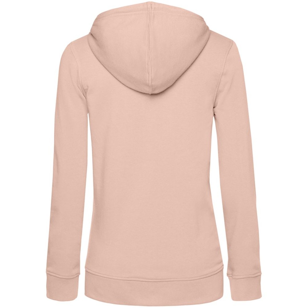 Толстовка на молнии с капюшоном женская BNC Inspire (Organic), розовая, XS