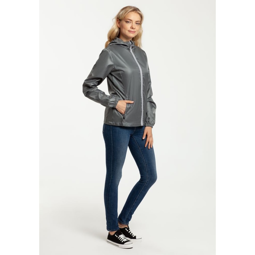 Ветровка женская Fastplant серая, S