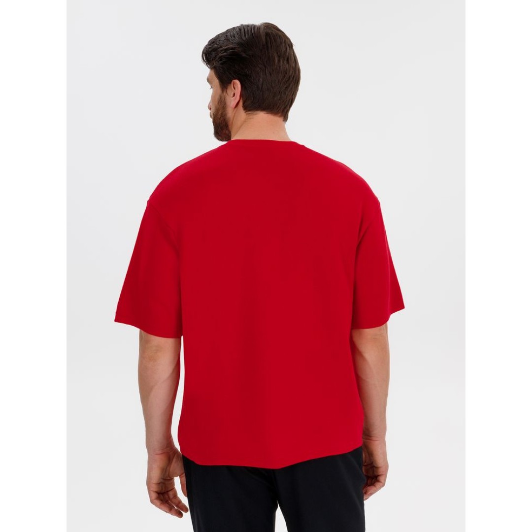 Джемпер с коротким рукавом Siluetti Volumica, красный, размер XS/S