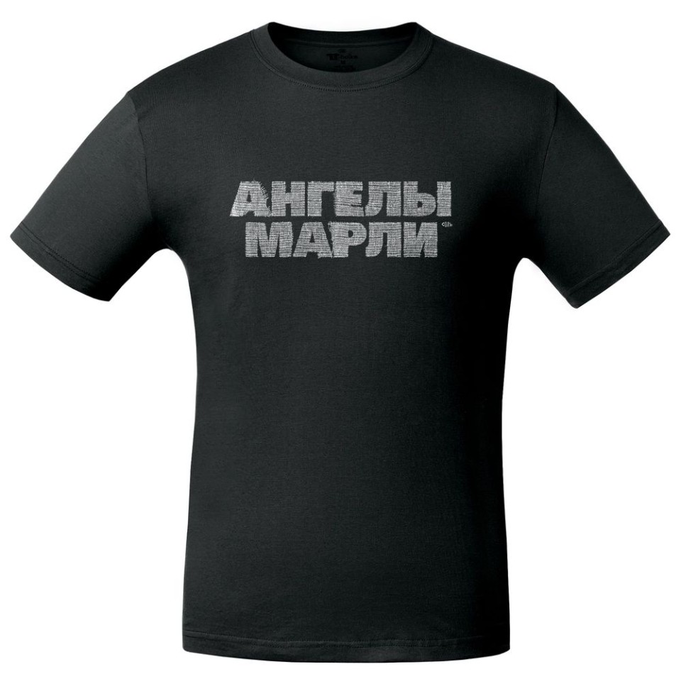 Футболка «Ангелы марли», черная, S