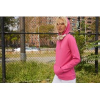 Толстовка с капюшоном женская Hoodie, белая, L